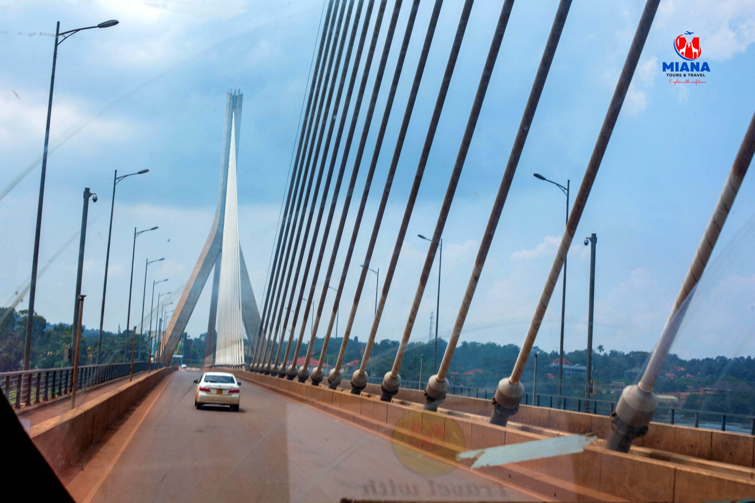 Students on a luxury education day trip in Jinja exploring the Source of the Nile and enjoying a guided River Nile boat cruise