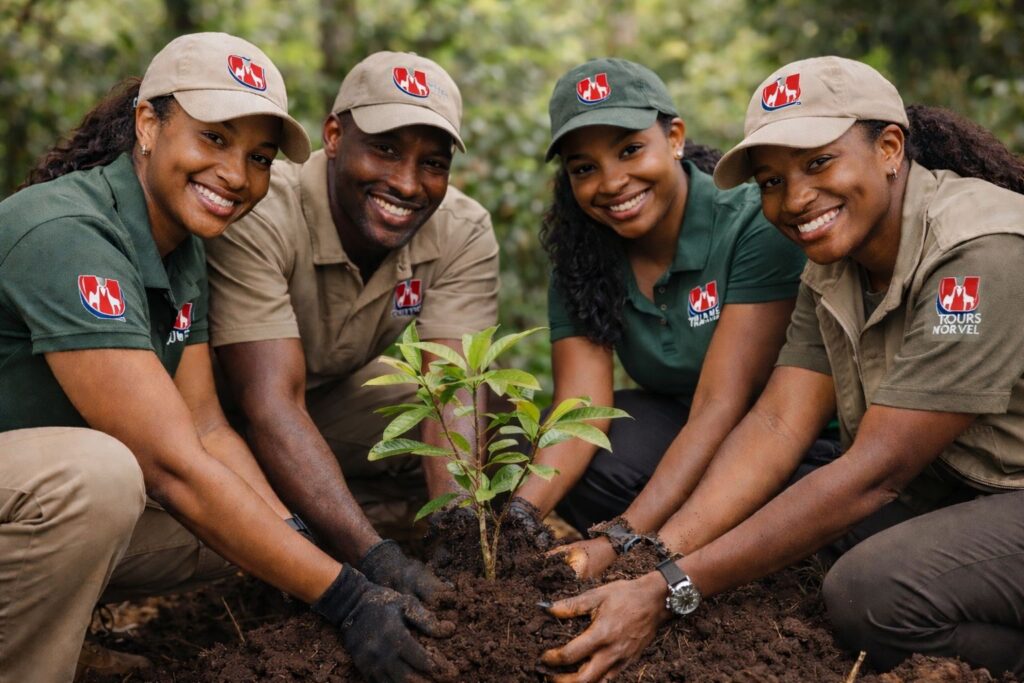 Eco-friendly safari experience in Uganda promoting sustainable tourism and conservation travel